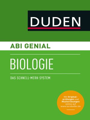 cover image of Abi genial Biologie